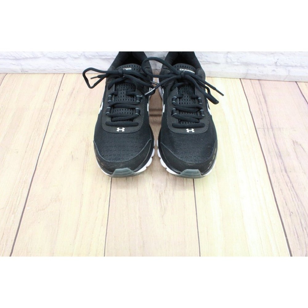 Under Armour Charged Assert Black Nylon Mesh Sneaker Running Shoes Size 8.5 - Picture 5 of 9